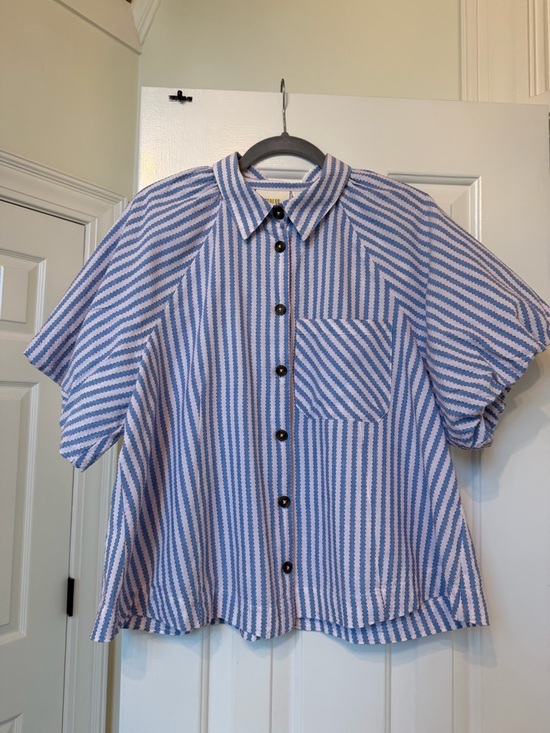 Maeve Tops - Maeve by Anthropologie Zooey Bubble Sleeve Top